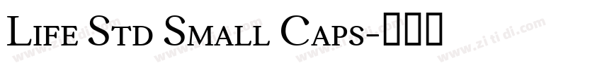Life Std Small Caps字体转换